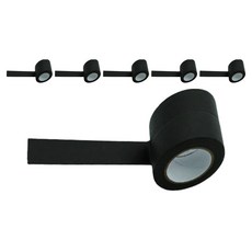 만들하비 컬러 종이 마스킹 테이프 1.5cm x 13m, 블랙, 12개