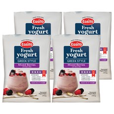 EasiYo 希臘 優格粉 野莓果粒, 紐西蘭原裝進口, 含百億乳酸菌, 需搭配優格機使用, 240g, 1包, 4包