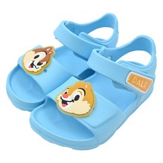 Disney 迪士尼 CHIP 'N' DALE 奇奇蒂蒂 兒童款 立體造型防水涼鞋, 經典人物設計款,輕量舒適,防水好清洗,快乾, 藍色, 150mm