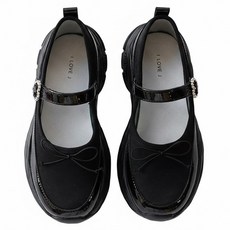 ILoveJ 女童用 HJ 繫帶蝴蝶結緞面運動鞋