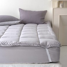 Irehom超細纖維床墊床墊邊角鬆緊帶型, 灰色