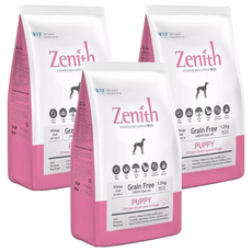 Zenith 鮮力士 頂級無穀雞肉幼母犬軟飼料, 1.2kg, 維持活力，毛髮亮麗，關節健力，腸胃保健，含珍貴β-葡聚醣, 雞肉, 3袋