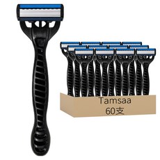 Tamsaa 優質拋棄式6層刀片刮鬍刀, 6盒, 10支