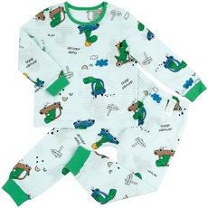 Maykids 男童款汽車恐龍9分袖家居服套裝