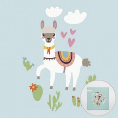 ARTJOY DIY名畫 20*20cm, 淘氣的駱馬款