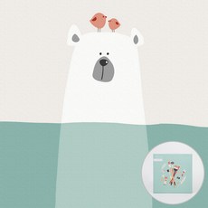 ARTJOY DIY數字油畫 20*20cm, 無聊的熊, 1組