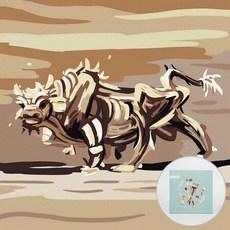 ARTJOY DIY名畫 20*20cm, 白色公牛款