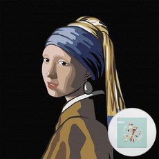 ARTJOY DIY名畫 20*20cm, 戴珍珠耳環的少女款