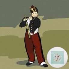 ARTJOY DIY名畫 20*20cm, 吹長笛的男孩款