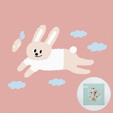 ARTJOY DIY名畫 20*20cm, 哈囉兔子款