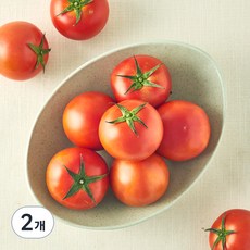 이로운 군위 무농약 인증 완숙 토마토, 2kg, 2개