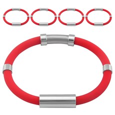 負離子防靜電手環 女款 紅色, 5個