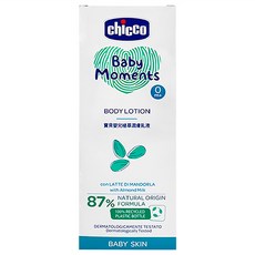 Chicco 寶貝嬰兒植萃潤膚乳液, 87% 天然配方, 100% 可回收塑料瓶, 500ml, 1瓶