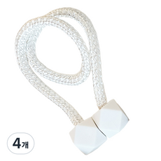 민스리빙 큐브 자석 커튼 타이백 44cm, 화이트, 4개 화이트, 4개