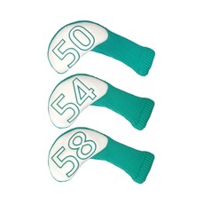 Turnon Big Number Knit Wedge Head Cover 2 50度+54度+58度套組, 綠色