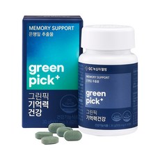 GC녹십자웰빙 그린픽 기억력건강, 60정, 1개