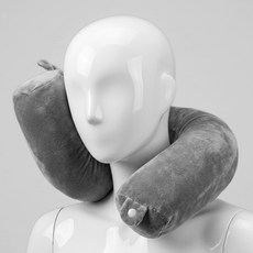 아리코 트위스트 목쿠션, 벨벳 그레이