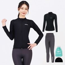 aquatica 女款防曬拉鍊外套 AQAWJP23006 + 水上緊身褲 AQAWLE23003 套裝