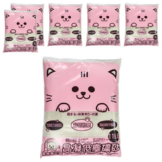 寵物夢工廠 晶凝低塵礦砂 貓砂, 除臭沸石, 5kg, 6袋