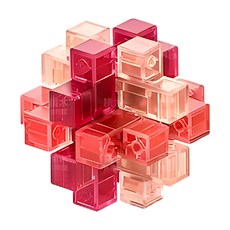 YouRPUZZLE 孔明鎖-井字鎖-胭脂L2736, 1個