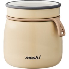 mosh Latte不鏽鋼保溫保冷食物罐, 象牙白, 480ml, 1個