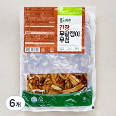풀무원 풀스키친 간장 무말랭이 무침, 1kg, 6개