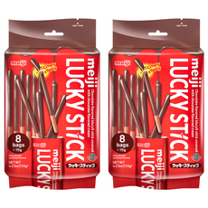 LUCKy STiCK lucky棒餅 巧克力風味, 120g, 2袋