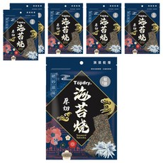 TOPDRY 頂級乾燥 厚切海苔燒 椒鹽, 50g, 6包