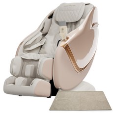 제스파 밸리안 프리미엄 끼임방지 센서 안마의자+전용 러그 세트 방문설치, ZPC3141, 피치블라썸, 브라운