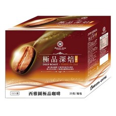BARISTA COFFEE 西雅圖 極品深焙三合一咖啡, 23g, 15入, 1盒