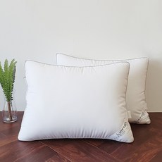 라움 두줄 엣지 3D 입체 베개솜 2p, 화이트