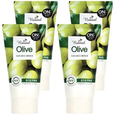 온더바디 더 내추럴 올리브 촉촉한 클렌징 폼, 120g, 4개