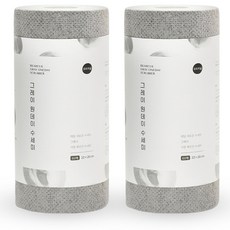 디어커스 그레이원데이수세미 60매, 그레이, 2개, 60개