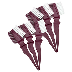 JJOYA Saebeom Beauty 專家用透明染髮刷, 6個, 紅色