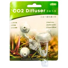 ISTA 伊士達 CO2細化器 三合一止逆計泡器 V型, 透明, 1個