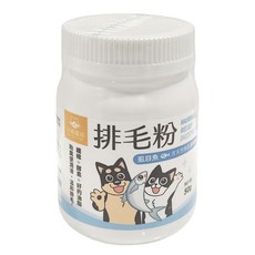 DOG CAT STAR 汪喵星球 犬貓用 排毛粉，含膳食纖維，促進消化，幫助毛孩便便順利排出, 糞便潤滑 + 溫和排毛, 50g, 1罐