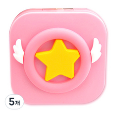 라이프포인트 천사 날개 렌즈케이스 날개 소, 핑크, 5개