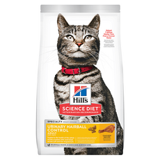 Hill's 希爾思 SCIENCE DIET 成貓 泌尿道毛球控制 乾飼料 維持消化功能及免疫力 促進整體健康, 雞肉, 1.58kg, 1袋