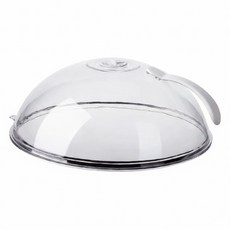 Kyhome 微波爐加熱蓋/防濺油保鮮蓋/熱菜專用蓋子, 1個, 透明白