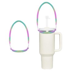 Geumkkaebi 保溫杯配件 矽膠背帶, 彩虹色, 2個