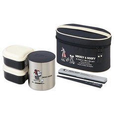 스케이터 미키마우스 스트리트 보온도시락 1.12L, 혼합 색상, 1세트