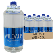 WILDALP 奧地利天然礦泉水, 1.5L, 6瓶
