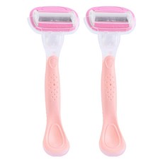 Aripple 女性用安全蓋全身除毛刀 粉紅色, 1入, 2個