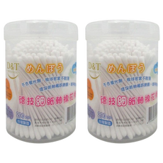 D&T 德技生化 細紙軸棉花棒, 200支, 2組