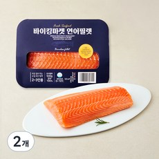 바이킹마켓 노르웨이산 연어필렛 (냉장), 500g, 2개