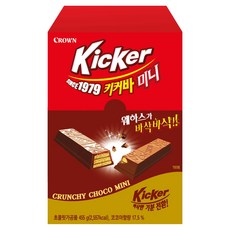 CROWN 皇冠 Kicker迷你巧克力威化棒, 1盒, 455g