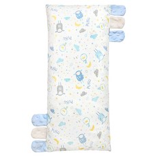 PUKU 藍色企鵝 Sleepy 軟軟安撫Q抱枕, 親膚柔軟 回彈性好 安撫豆豆, L(25 x 55cm), 藍色