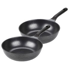 키친아트 인덕션 실버 궁중팬, 22cm, 2개