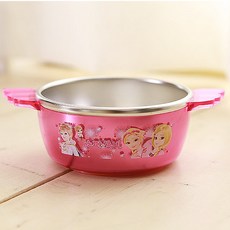 소피루비 르번 국산 논슬립 날개 스텐 대접, 핑크, 1개