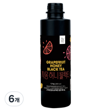 스위트컵 찻잎담다 자몽 허니 블랙티, 1.2kg, 6개